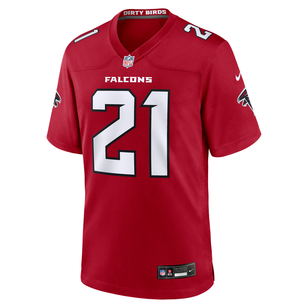Deion Sanders Atlanta Falcons Nike Red Retired Player Game Jersey