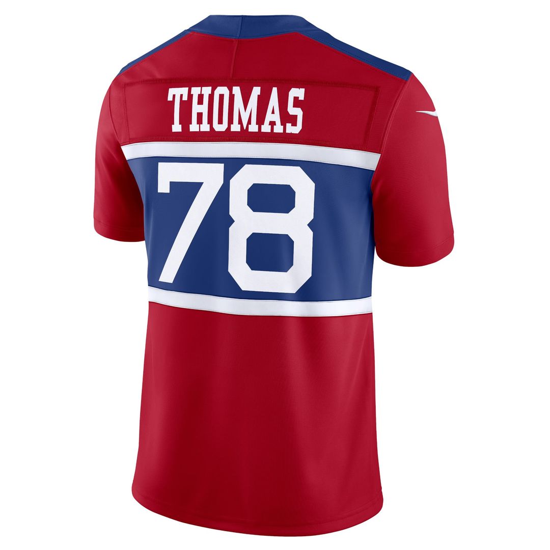 Andrew Thomas New York Giants Nike Century Red Alternate Vapor F.U.S.E. Limited Jersey
