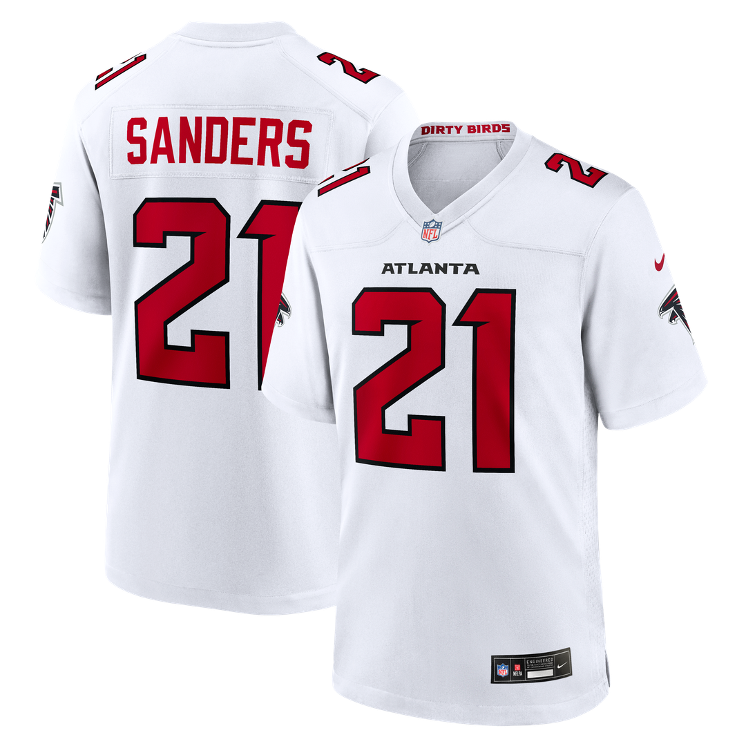 Deion Sanders Atlanta Falcons Nike Red Retired Player Game Jersey