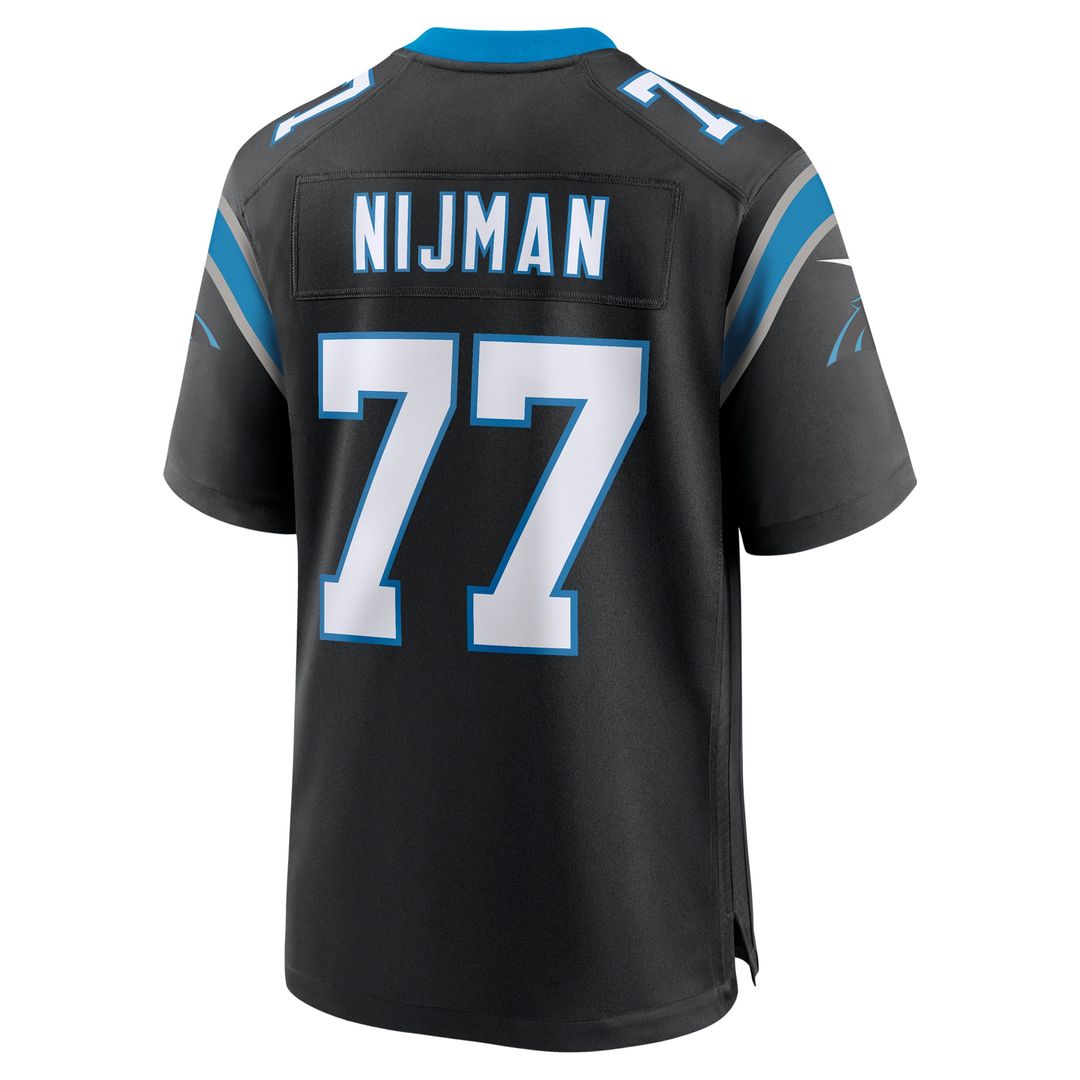 Yosh Nijman Carolina Panthers Nike Black Game Jersey
