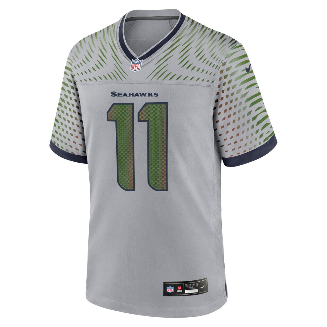 Jaxon Smith-Njigba Seattle Seahawks Nike Gray Rivalries Collection Game Jersey