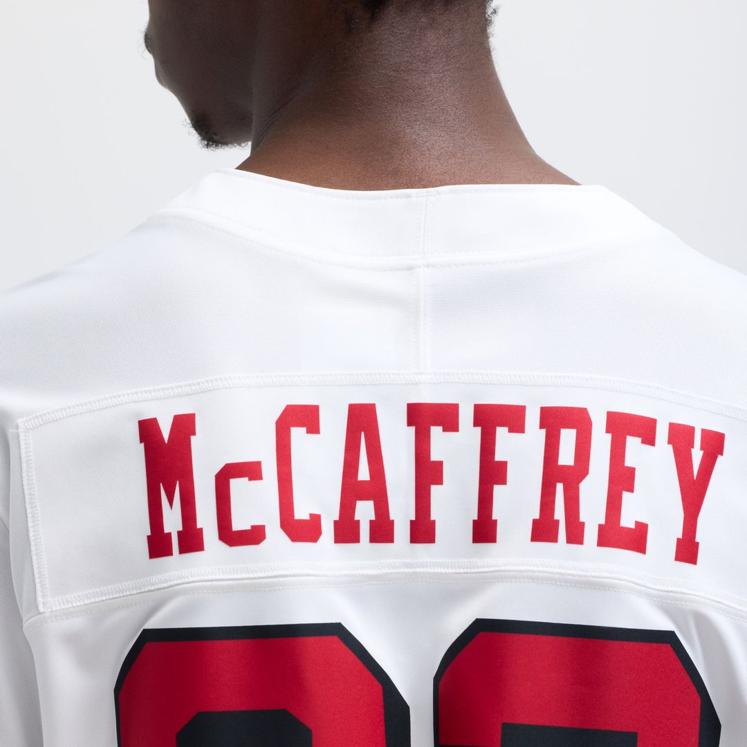 Christian McCaffrey San Francisco 49ers Nike White Vapor F.U.S.E. Limited 2nd Alternate Jersey
