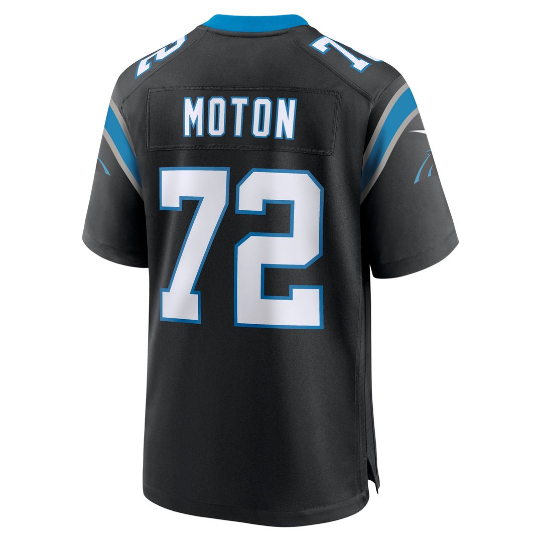 Taylor Moton Carolina Panthers Nike Black Team Game Jersey