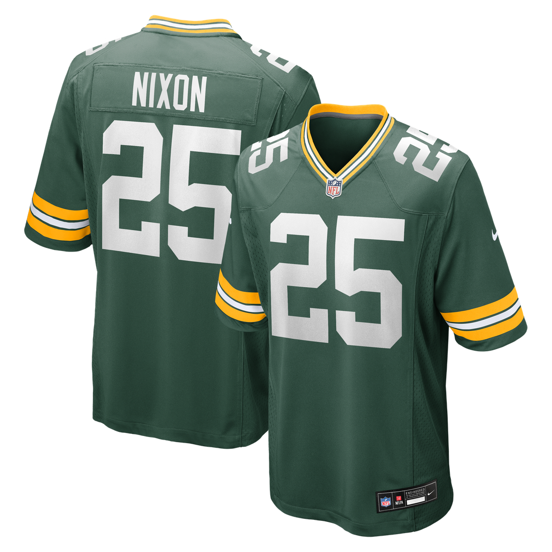 Keisean Nixon Green Bay Packers Nike Green Game Player Jersey
