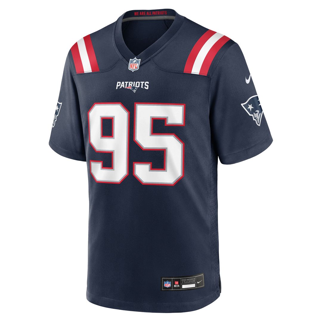 Eric Gregory New England Patriots Nike Navy Team Game Jersey