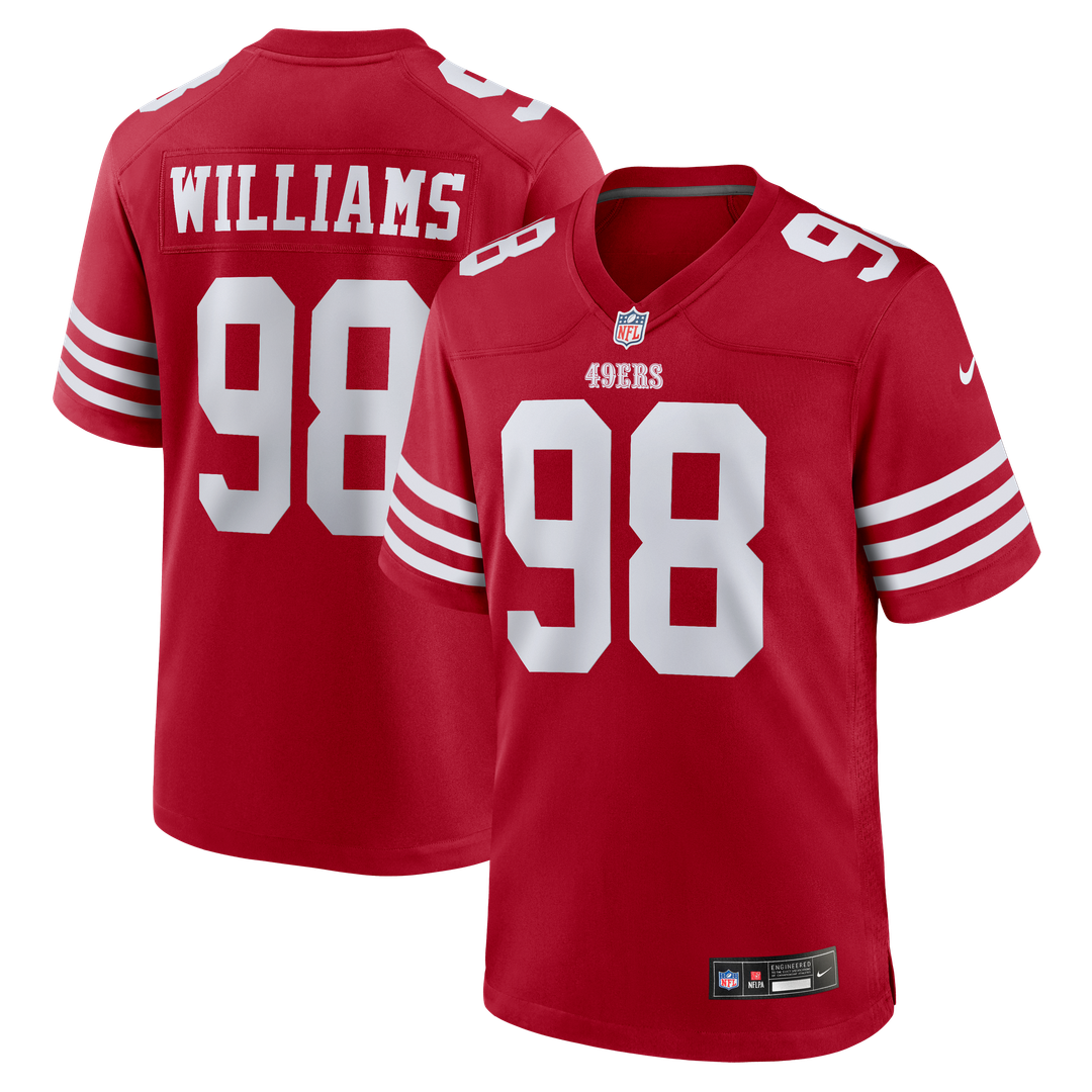 Mykel Williams San Francisco 49ers Nike Scarlet Team Game Jersey