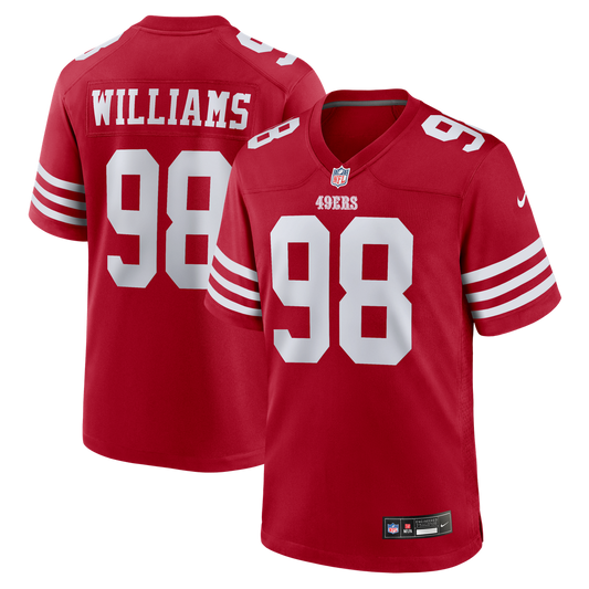 Mykel Williams San Francisco 49ers Nike Scarlet Team Game Jersey