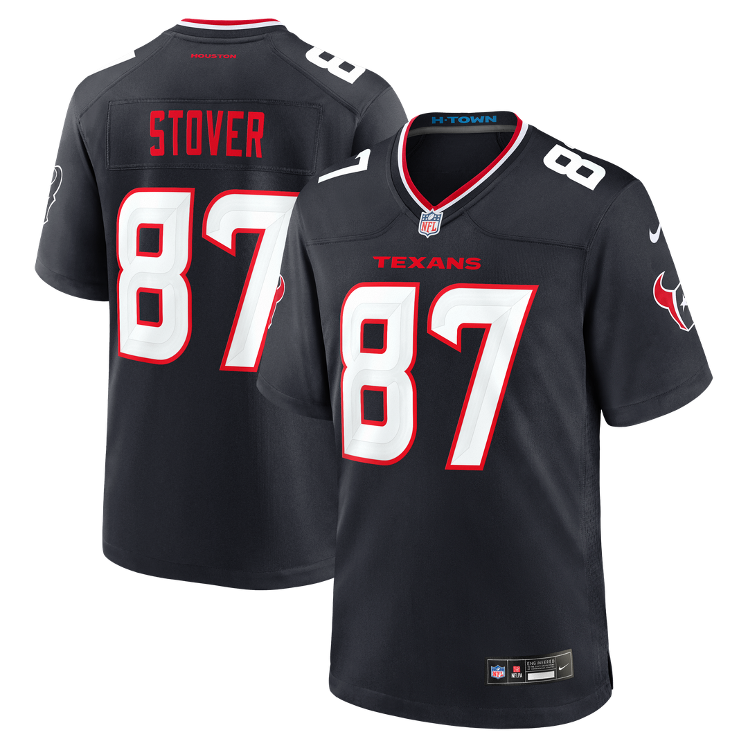 Cade Stover Houston Texans Nike Navy Game Jersey
