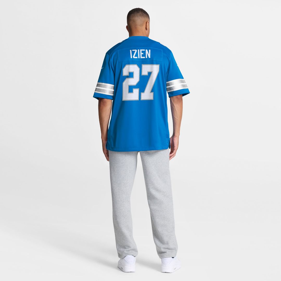 Christian Izien Detroit Lions Nike Blue Team Game Jersey