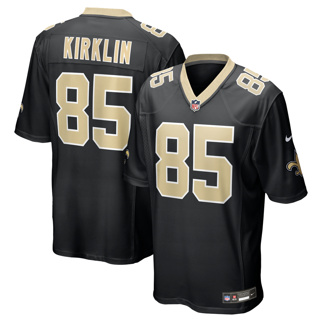 Jontre Kirklin New Orleans Saints Nike Black Team Game Jersey