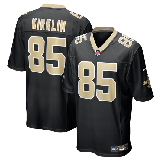 Jontre Kirklin New Orleans Saints Nike Black Team Game Jersey