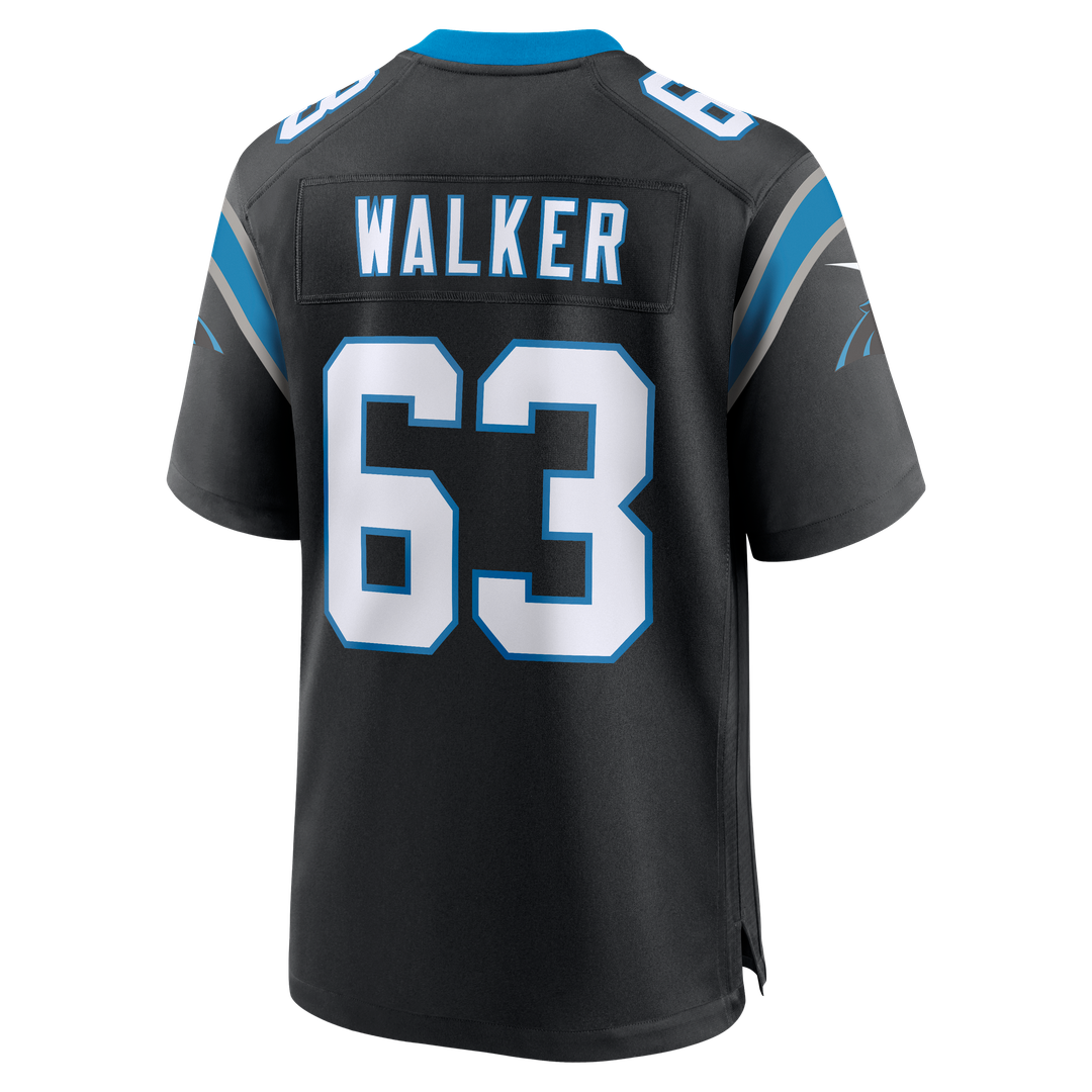 Rasheed Walker Carolina Panthers Nike Black Team Game Jersey