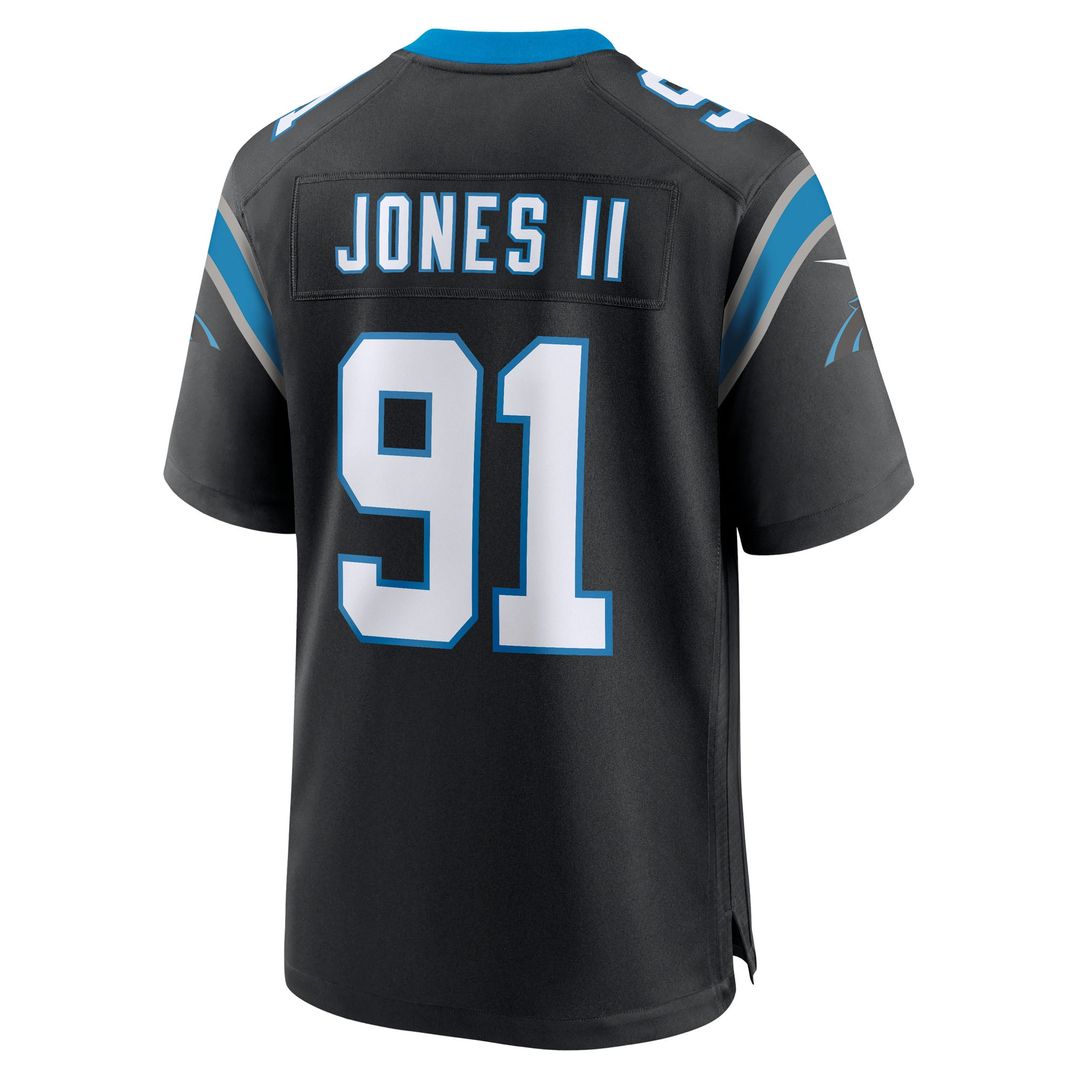 Patrick Jones II Carolina Panthers Nike Black Team Game Jersey