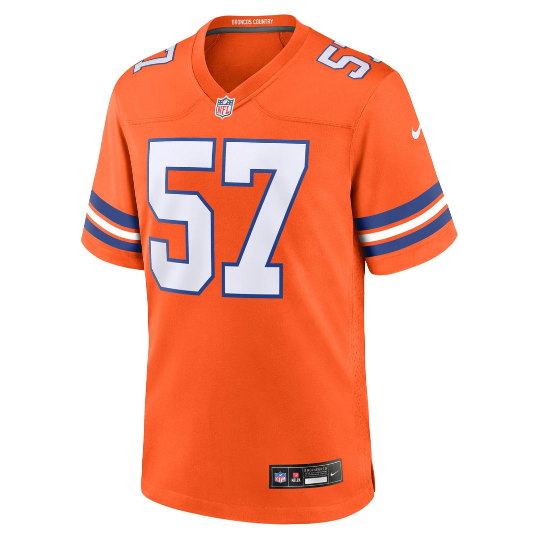 Tom Jackson Denver Broncos Nike Orange Retired Player Alternate Game Jersey