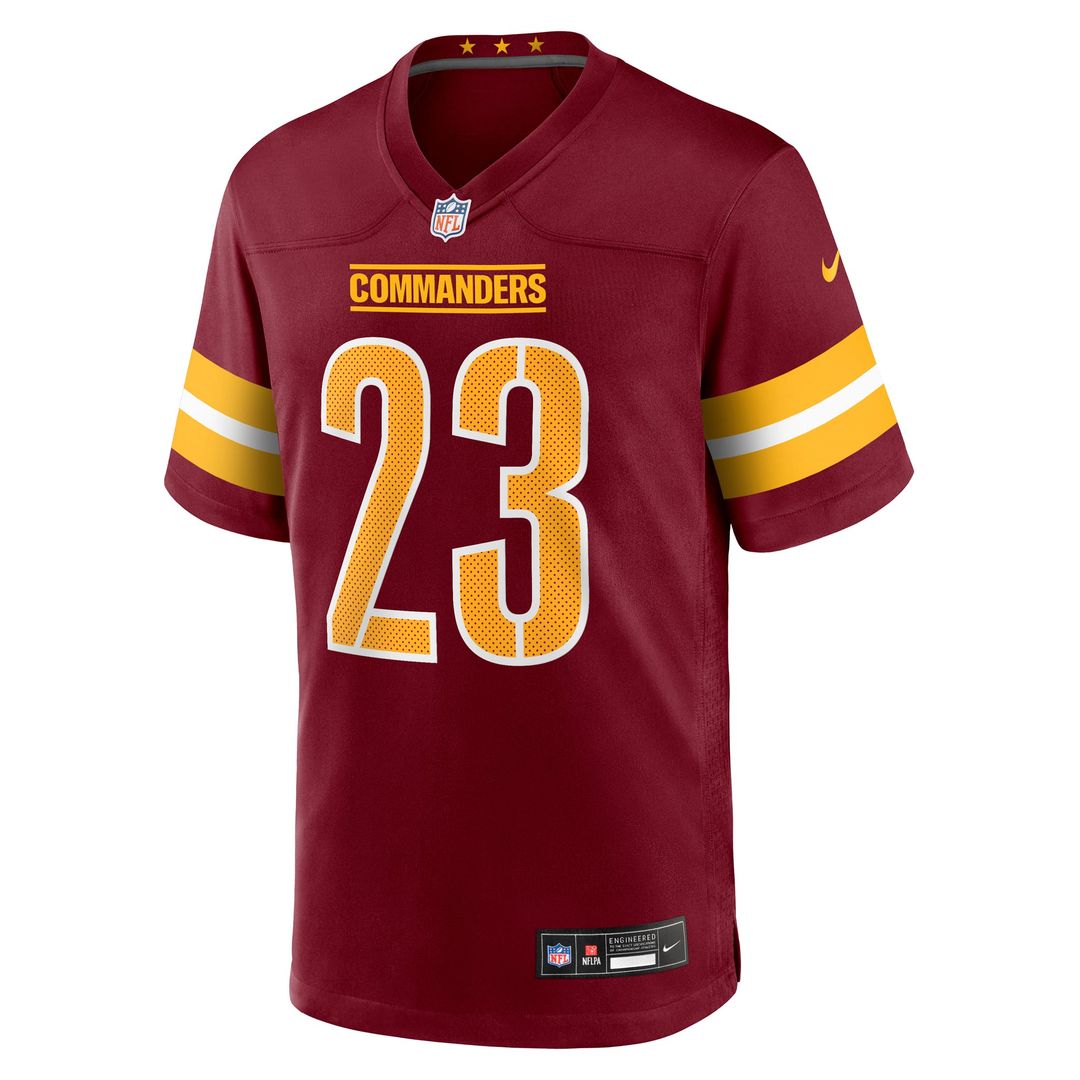 Trey Amos Washington Commanders Nike Burgundy Team Game Jersey