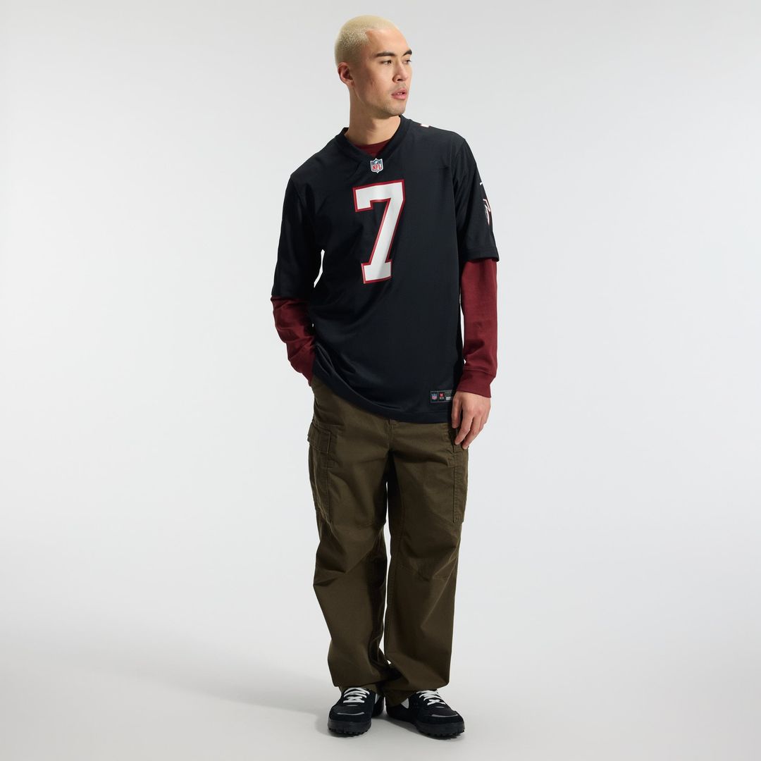 Bijan Robinson Atlanta Falcons Nike Black Throwback Game Jersey