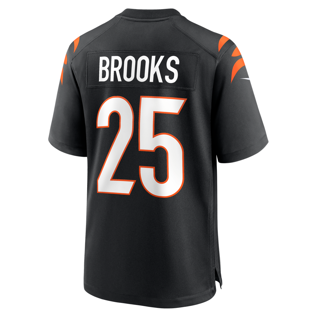 Tahj Brooks Cincinnati Bengals Nike Black Team Game Jersey