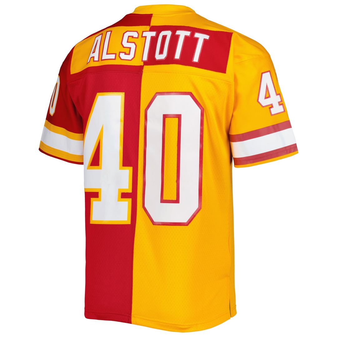 Mike Alstott Tampa Bay Buccaneers Mitchell & Ness Orange/Red 1996 Split Legacy Replica Jersey