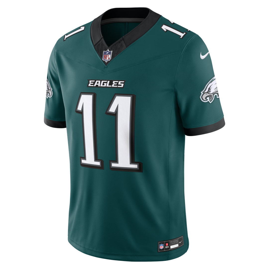 A.J. Brown Philadelphia Eagles Nike Midnight Green Team Vapor F.U.S.E. Stitched Limited Jersey