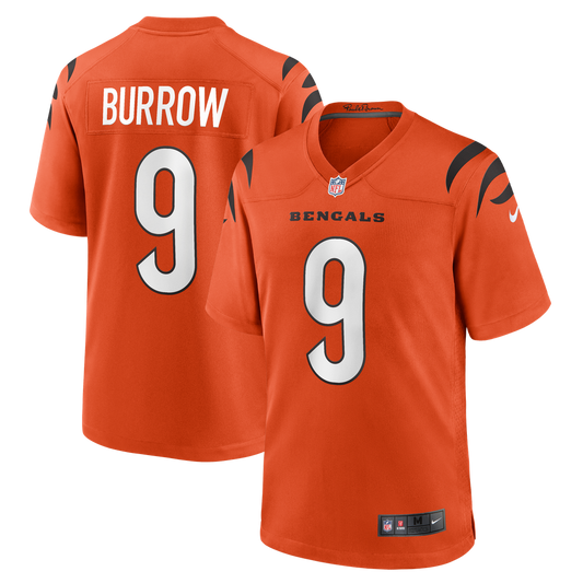 Joe Burrow Cincinnati Bengals Nike Orange Alternate Game Jersey