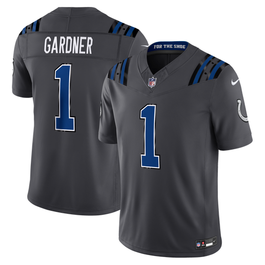 Ahmad Sauce Gardner Indianapolis Colts Nike Anthracite 2026 Rivalries Collection Stitched Limited Jersey