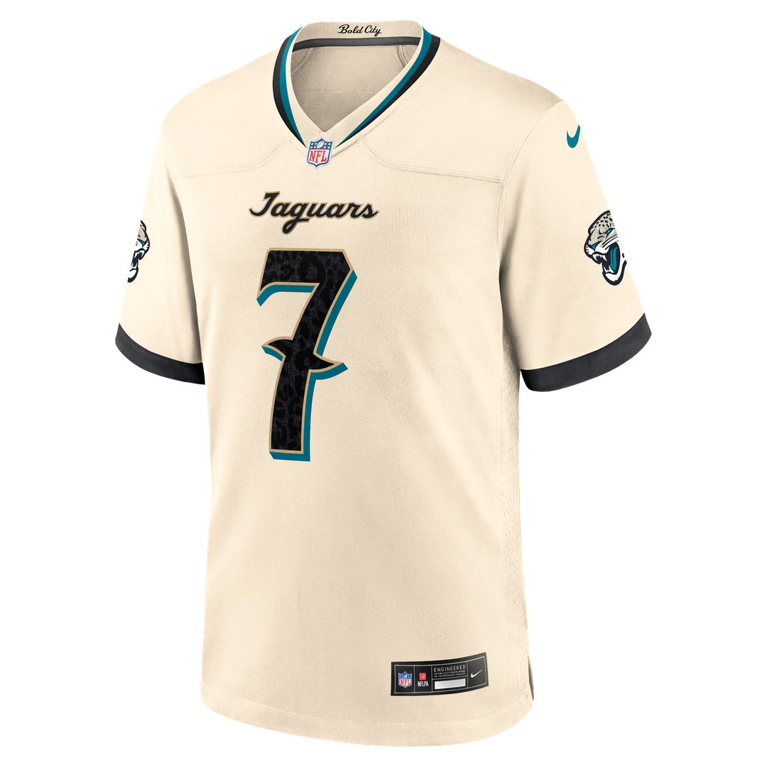 Brian Thomas Jr. Jacksonville Jaguars Nike Natural 2026 Rivalries Collection Game Jersey