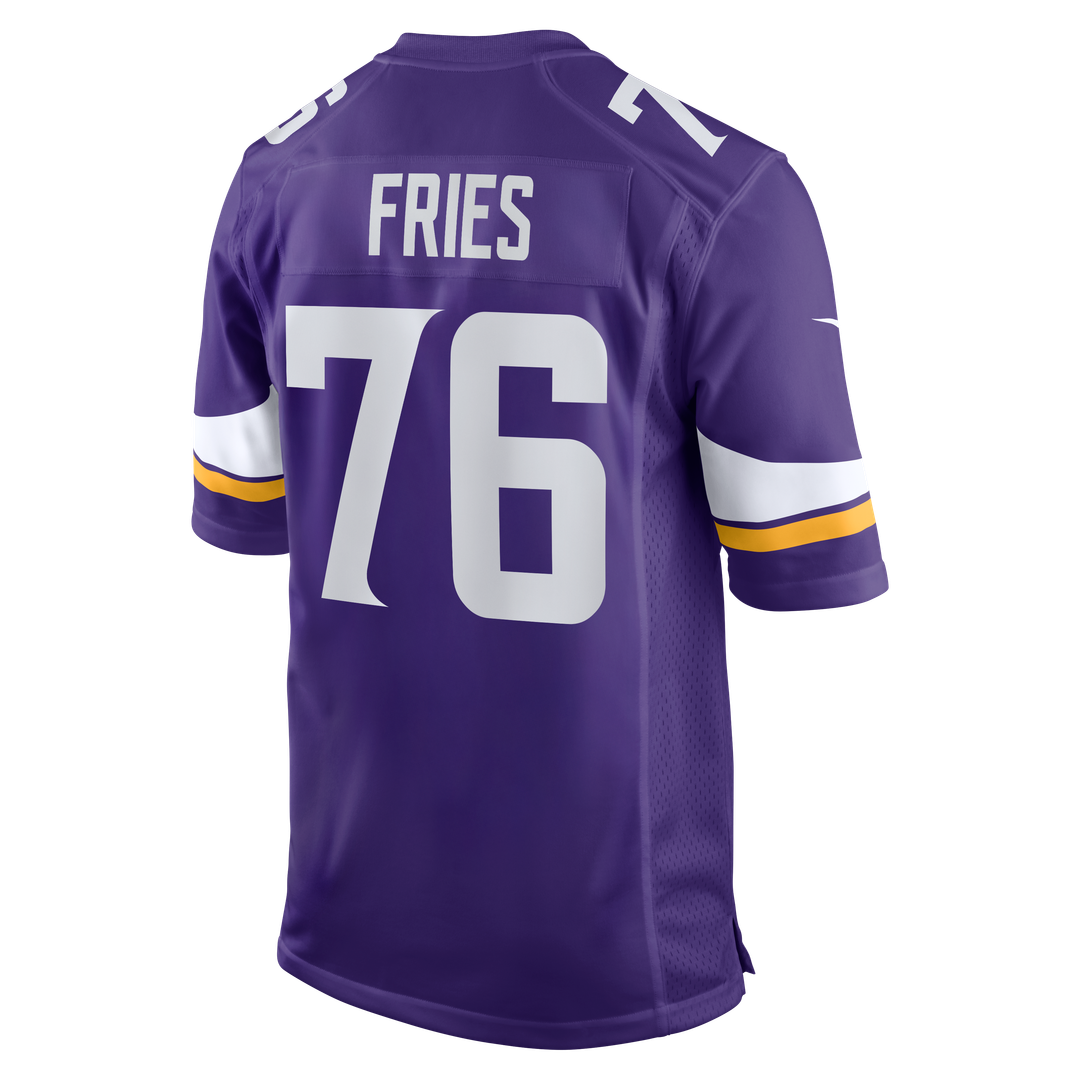 Will Fries Minnesota Vikings Nike Purple Team Game Jersey