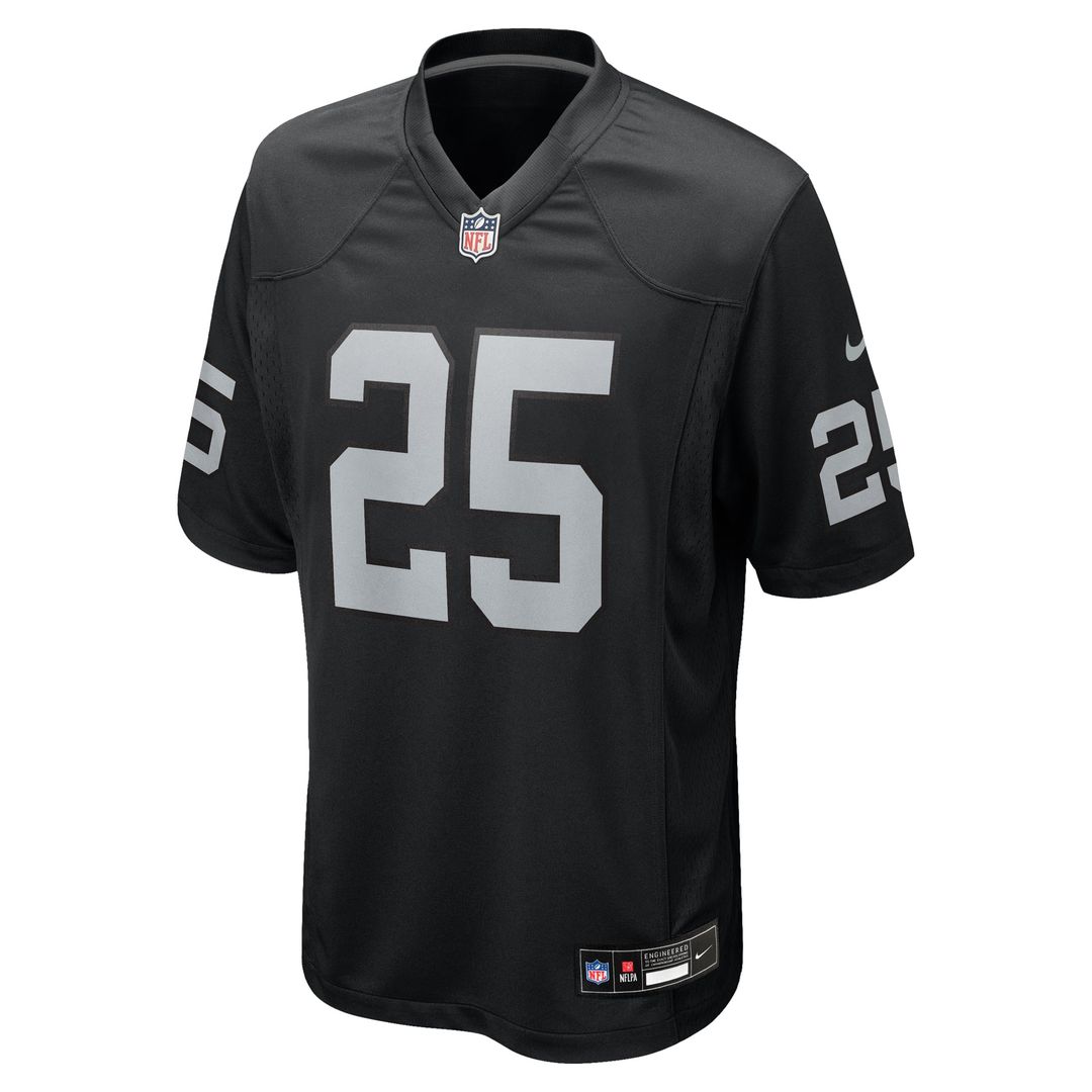 Fred Biletnikoff Las Vegas Raiders Nike Black Game Retired Player Jersey