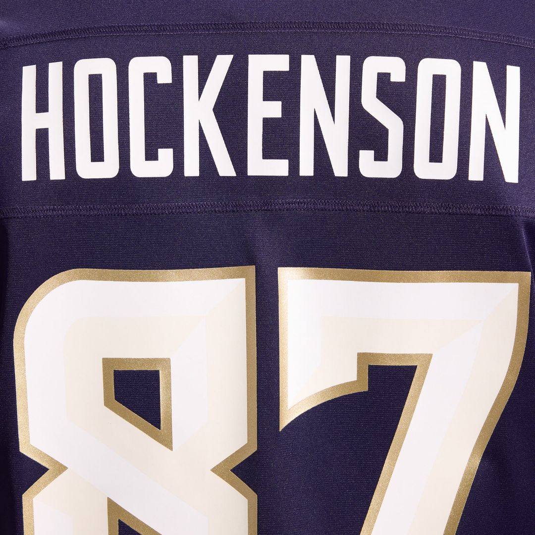 T.J. Hockenson Minnesota Vikings Nike Purple 2026 Rivalries Collection Game Jersey