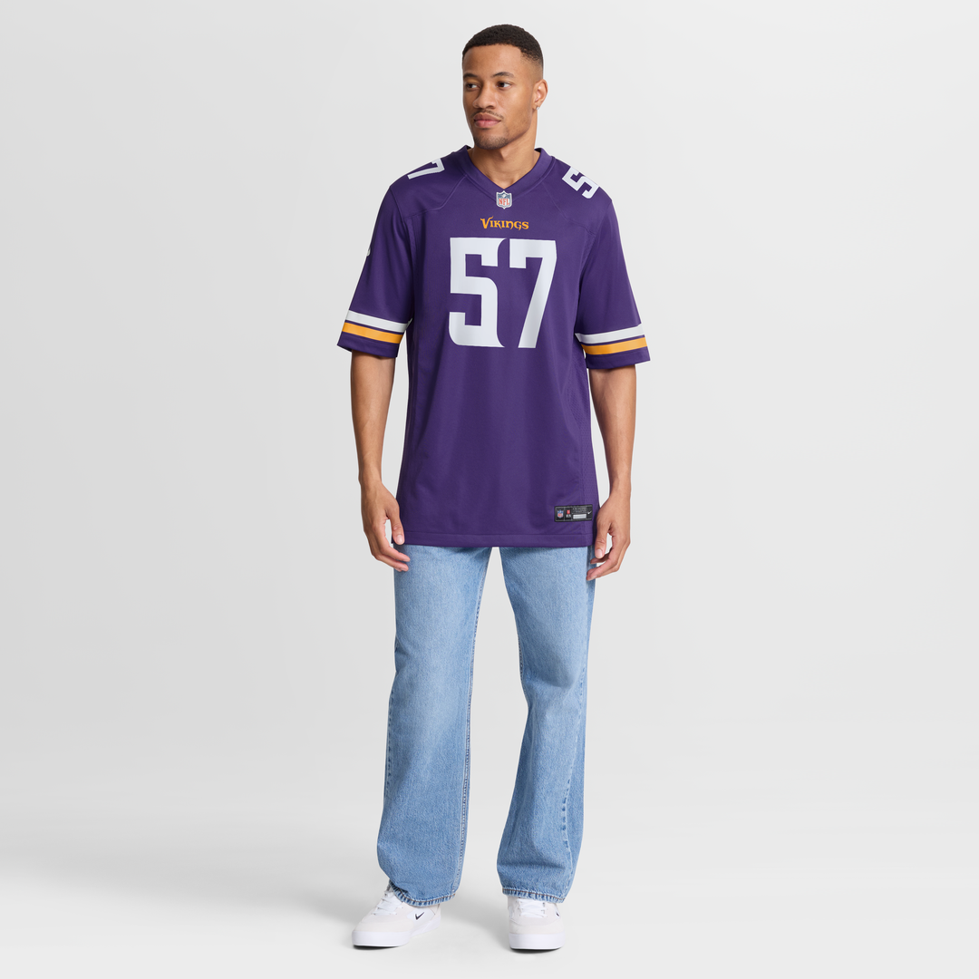 Chaz Chambliss Minnesota Vikings Nike Purple Team Game Jersey