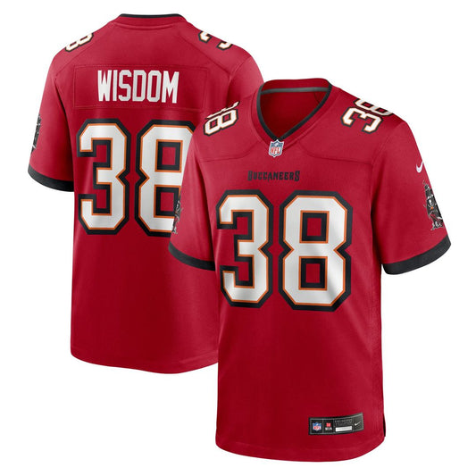 Rashad Wisdom Tampa Bay Buccaneers Nike Red Team Game Jersey