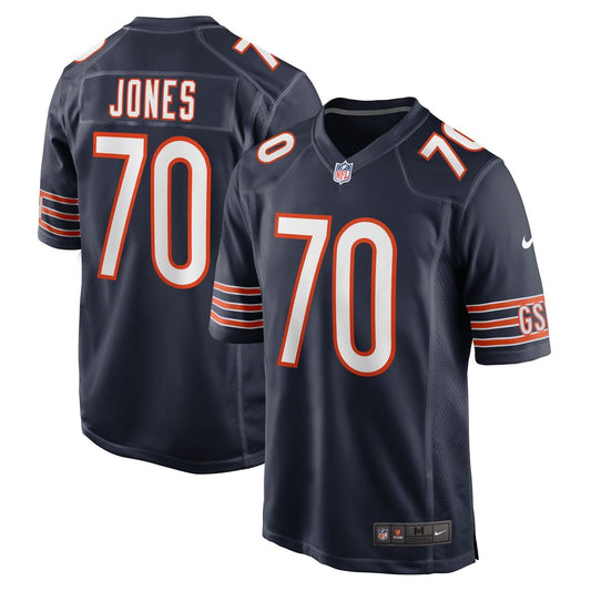 Braxton Jones Chicago Bears Nike Navy Game Player Jersey