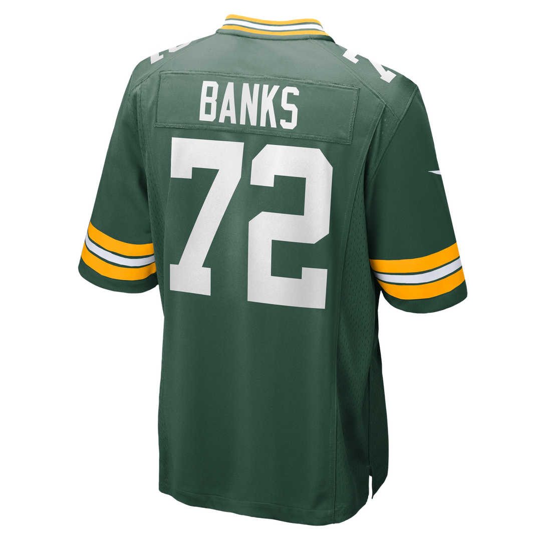 Brant Banks Green Bay Packers Nike Green Team Game Jersey