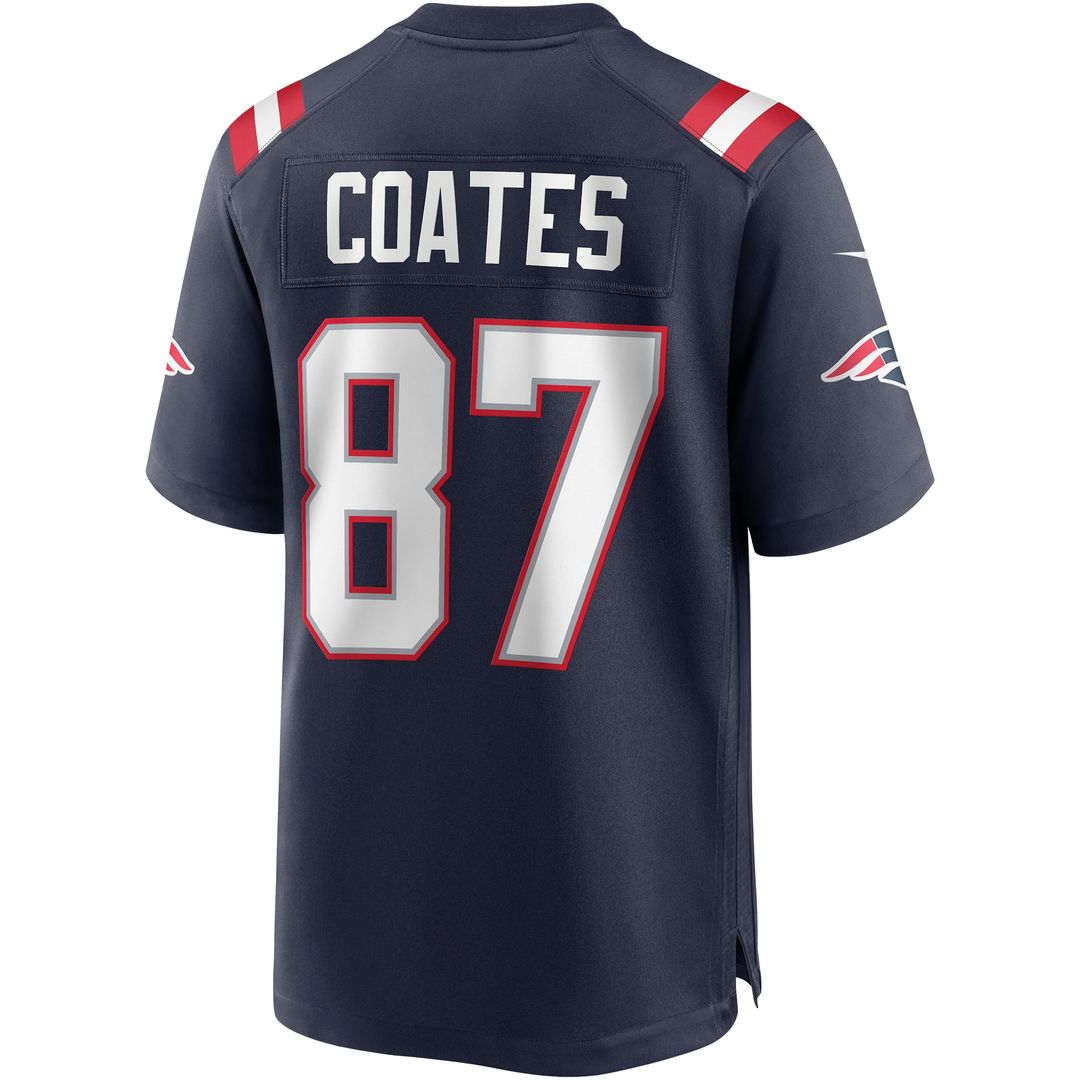 Ben Coates New England Patriots Nike Navy Game Retired Player Jersey