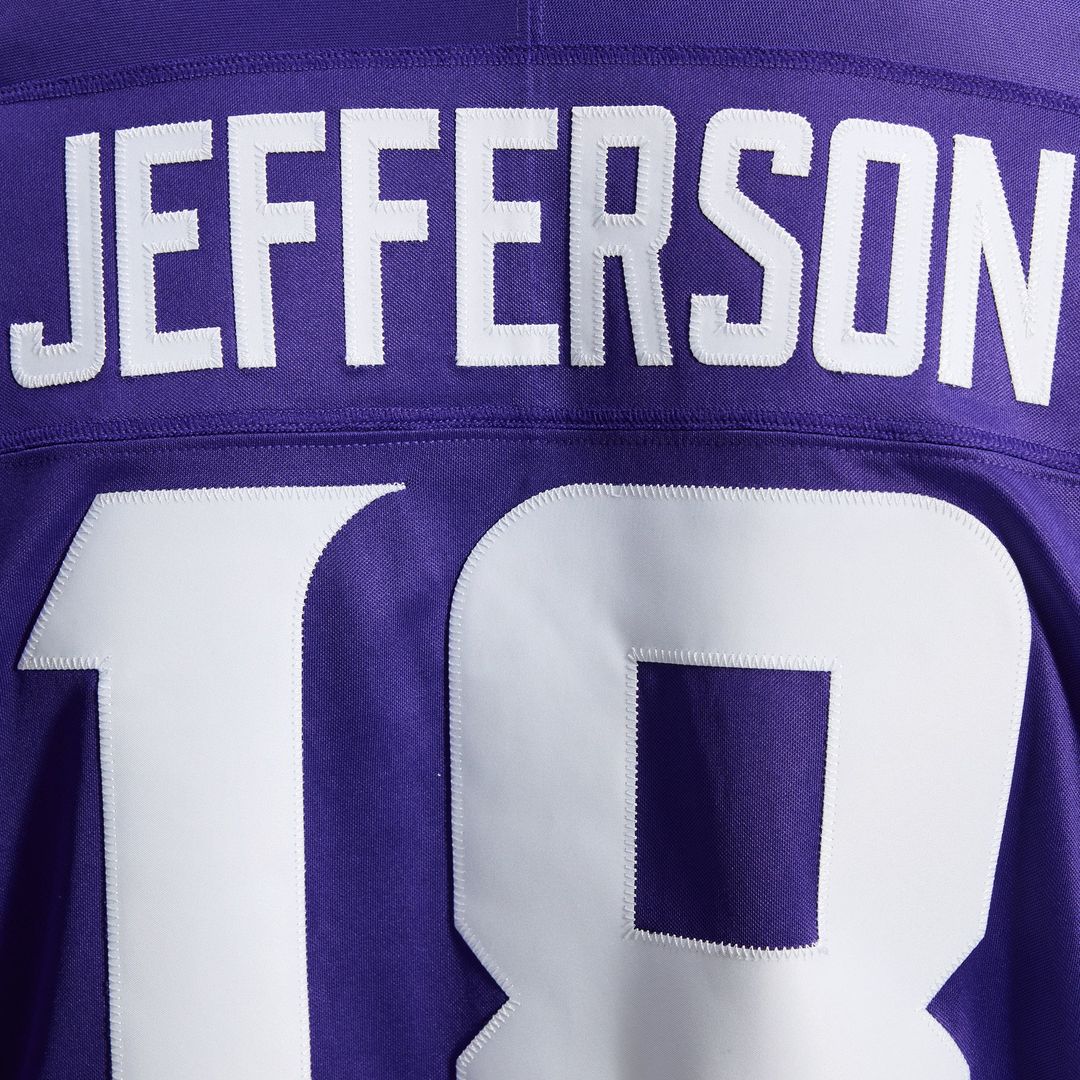 Justin Jefferson Minnesota Vikings Nike White Alternate Vapor F.U.S.E. Stitched Limited Jersey