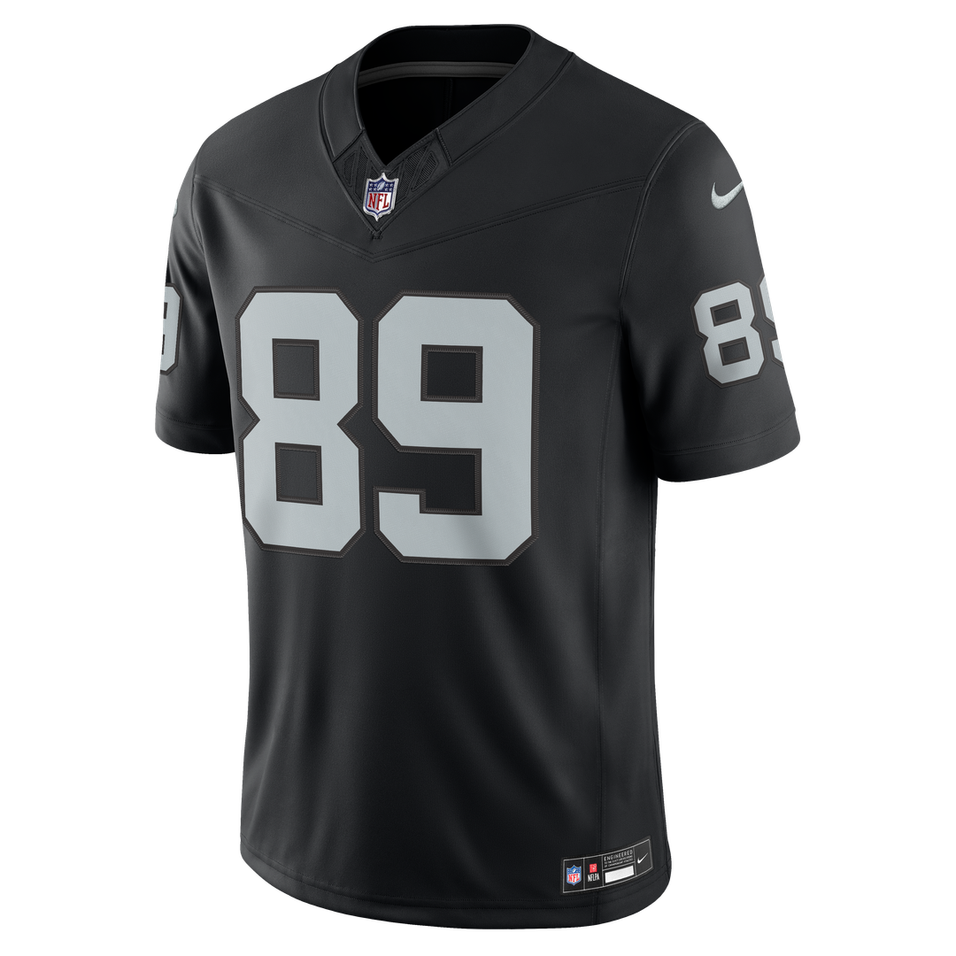 Brock Bowers Las Vegas Raiders Nike White Vapor F.U.S.E. Stitched Limited Jersey