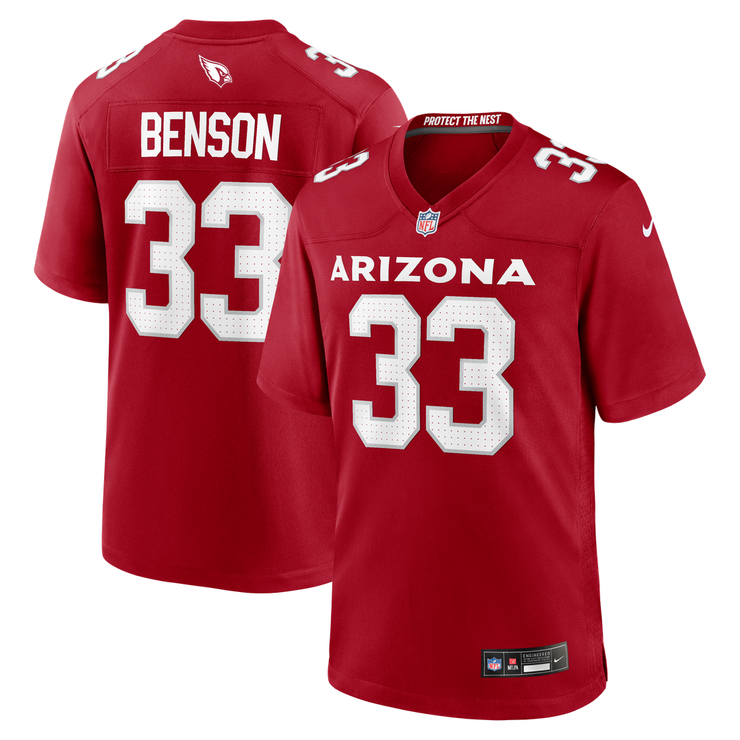 Trey Benson Arizona Cardinals Nike Cardinal Team Game Jersey