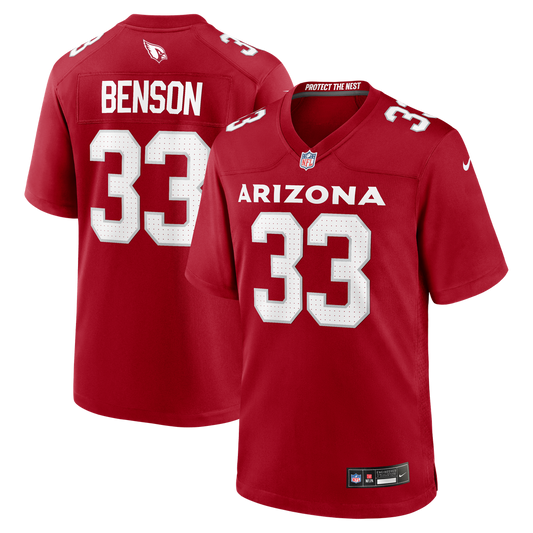 Trey Benson Arizona Cardinals Nike Cardinal Team Game Jersey