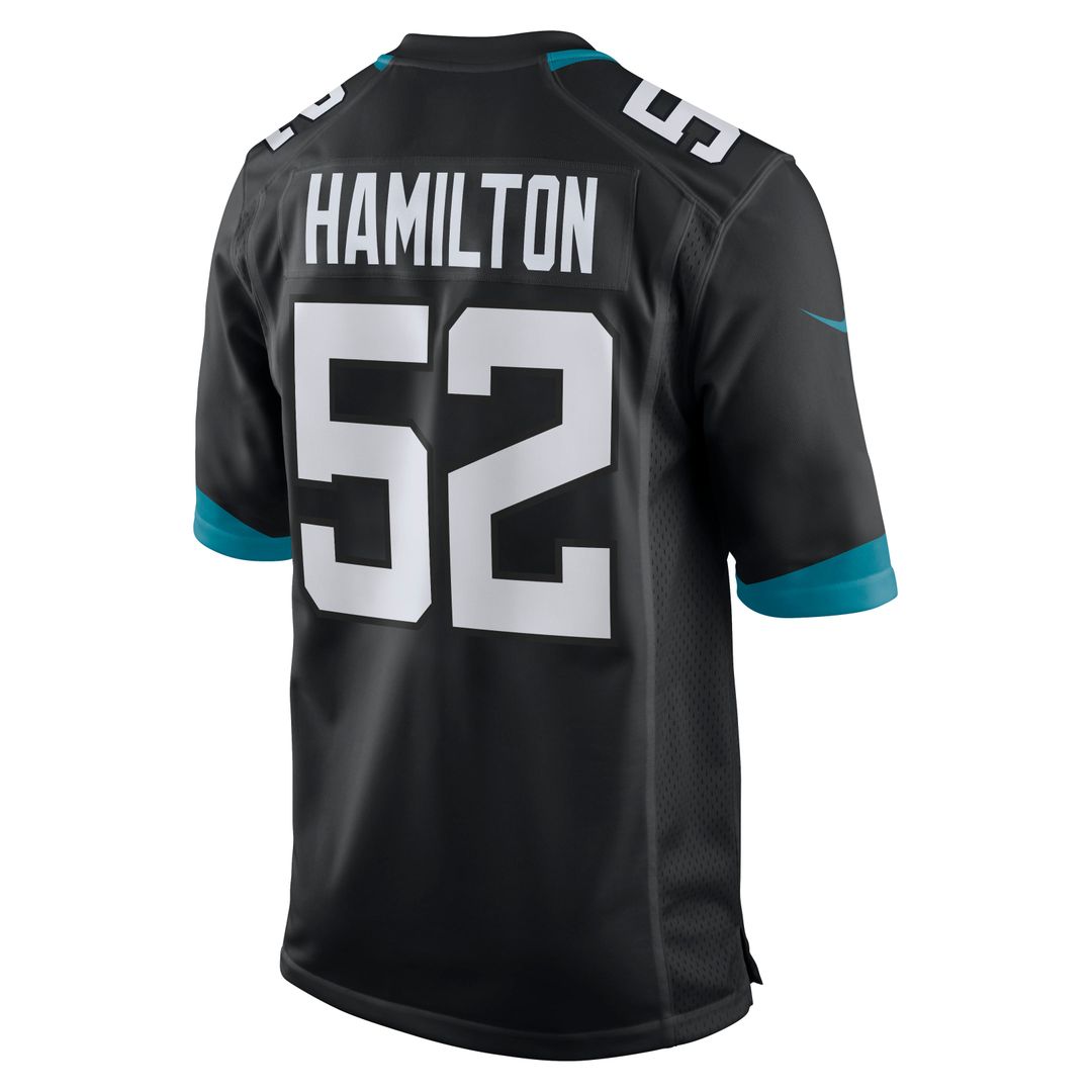 DaVon Hamilton Jacksonville Jaguars Nike Black Game Jersey