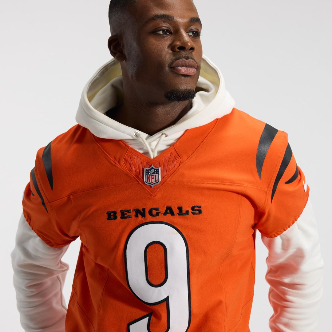 Joe Burrow Cincinnati Bengals Nike Orange Team Vapor F.U.S.E. Elite Jersey