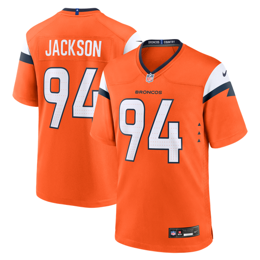 Jordan Jackson Denver Broncos Nike Orange Team Game Jersey