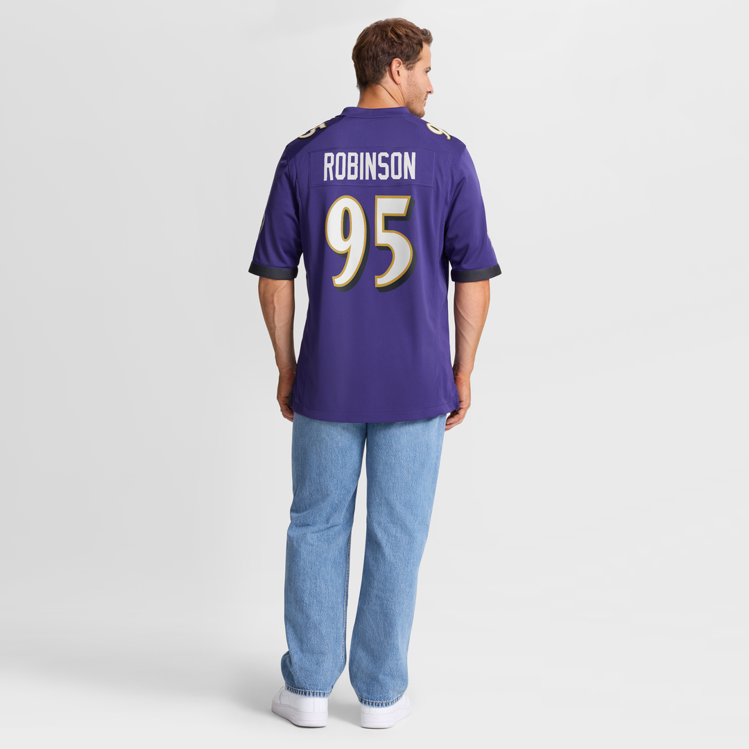 Tavius Robinson Baltimore Ravens Nike Purple Team Game Jersey