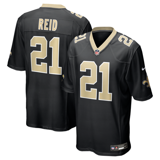 Justin Reid New Orleans Saints Nike Black Team Game Jersey