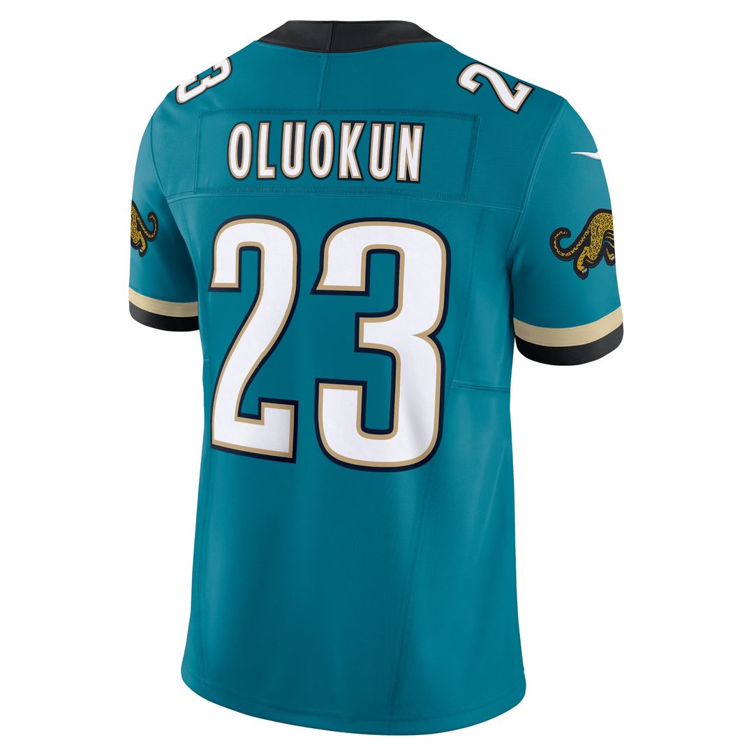 Foye Oluokun Jacksonville Jaguars Nike Teal Prowler Throwback Vapor F.U.S.E. Limited Jersey