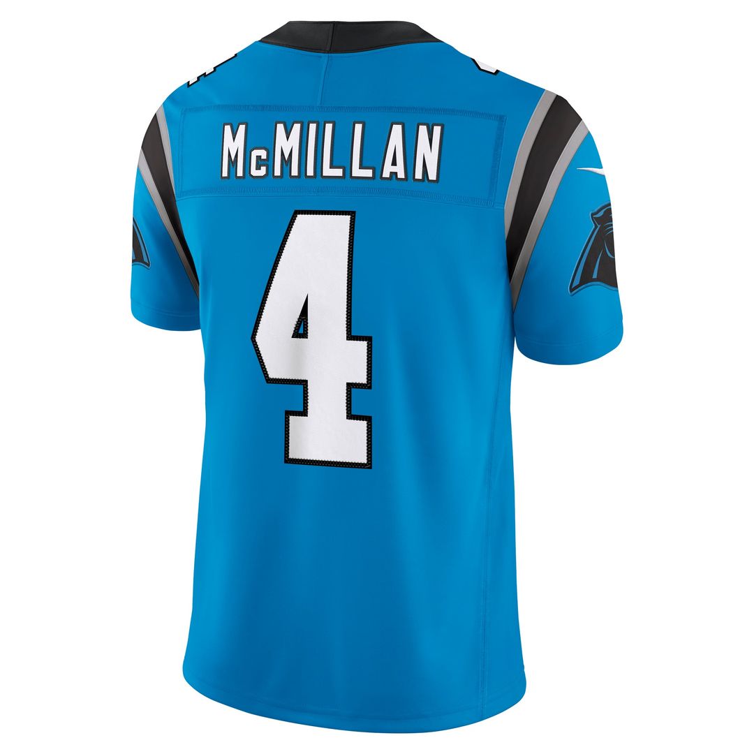 Tetairoa McMillan Carolina Panthers Nike Blue Alternate Vapor F.U.S.E. Stitched Limited Jersey