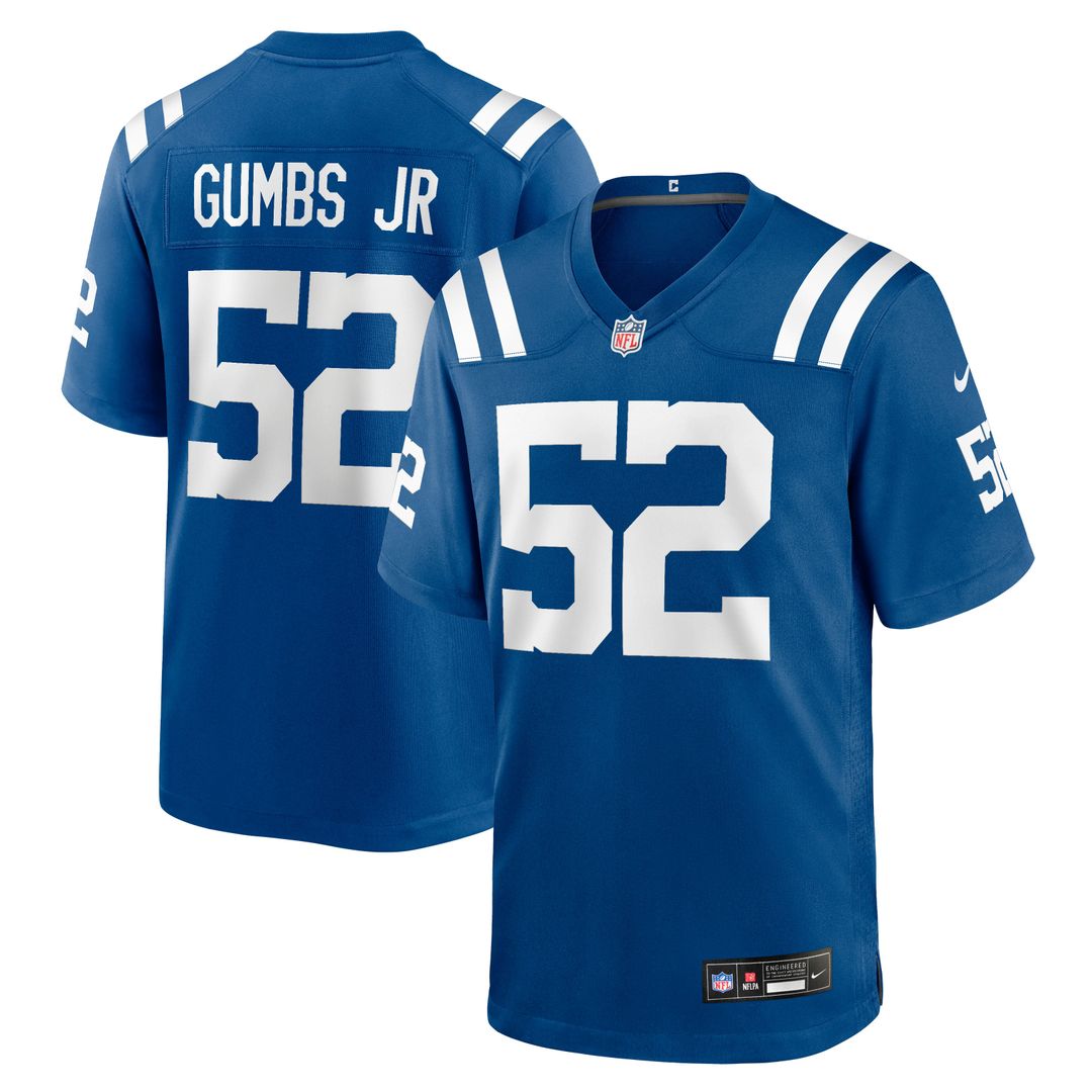 George Gumbs Jr. Indianapolis Colts Nike Royal Team Game Jersey