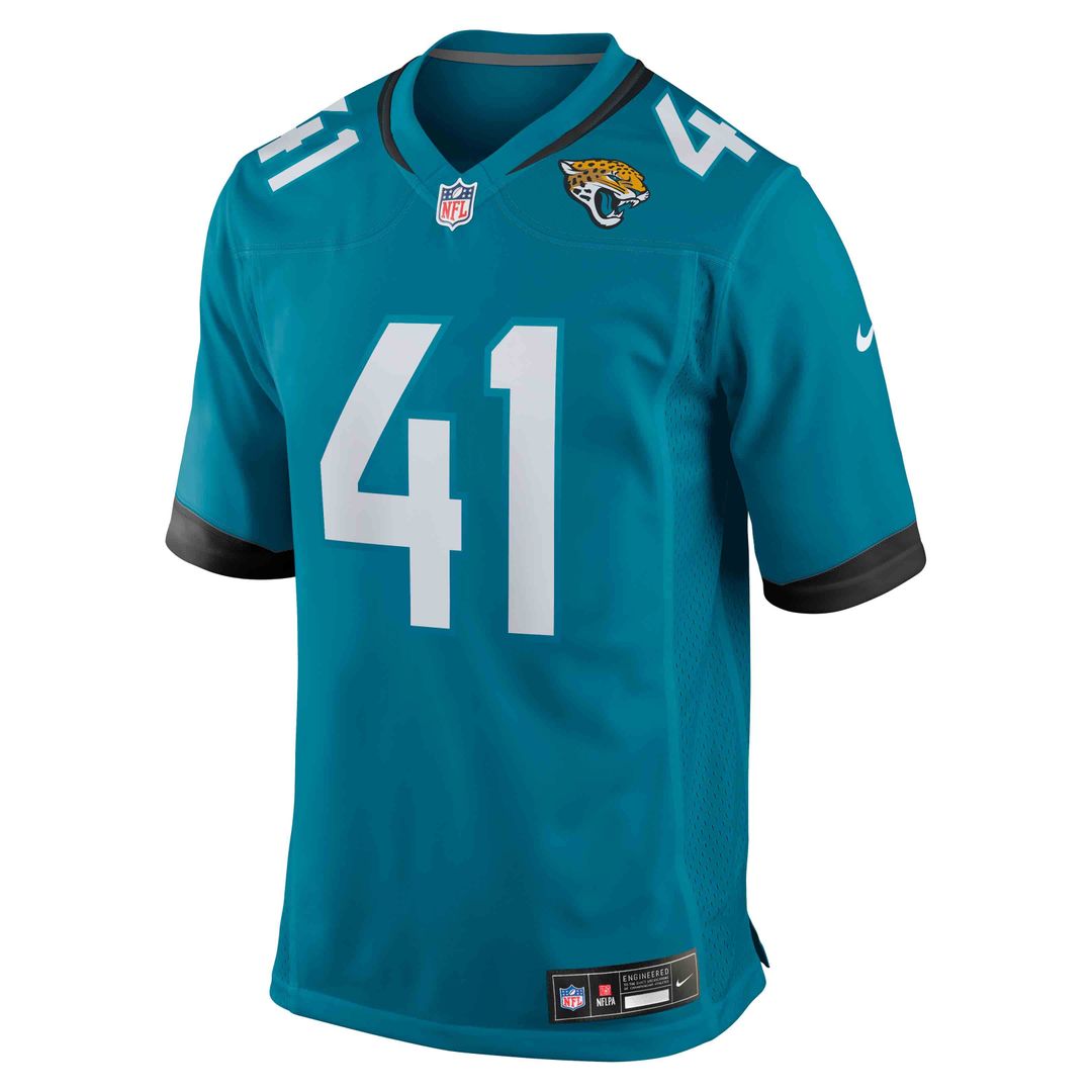 Josh Hines-Allen Jacksonville Jaguars Nike Teal Player Game Jersey
