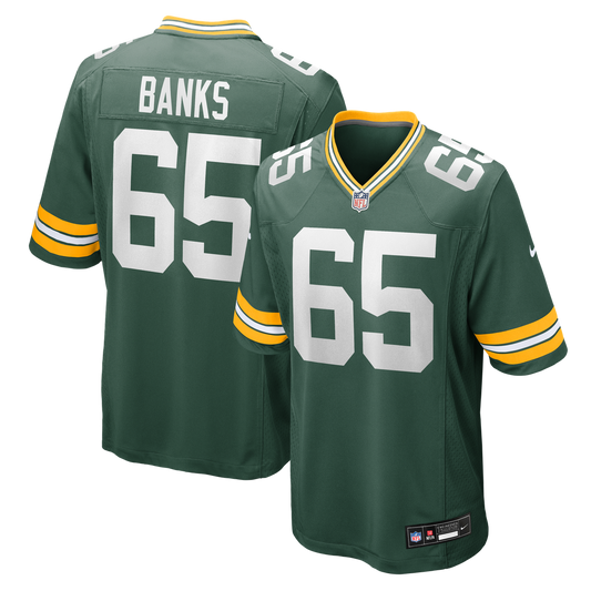 Aaron Banks Green Bay Packers Nike Green Team Game Jersey