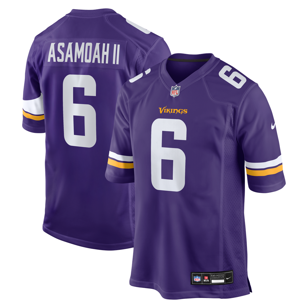Brian Asamoah II Minnesota Vikings Nike Purple Game Jersey