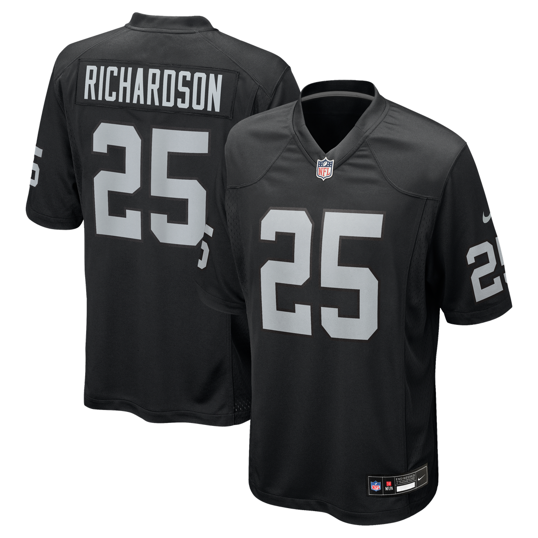 Decamerion Richardson Las Vegas Raiders Nike Black Team Game Jersey